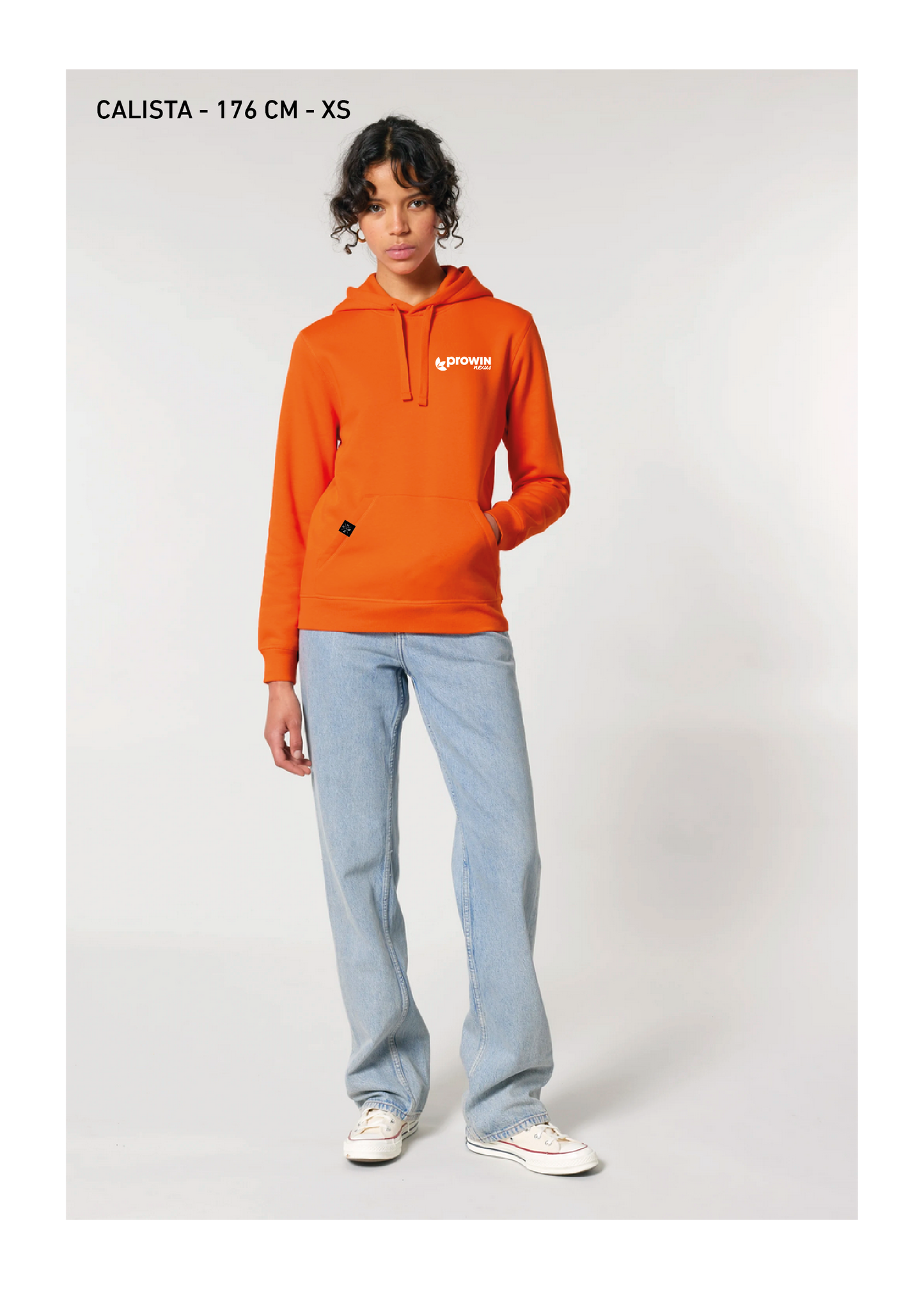 Drummer 2.0 (Unisex Mid-Light Hoodie-Sweatshirt) Bright Orange