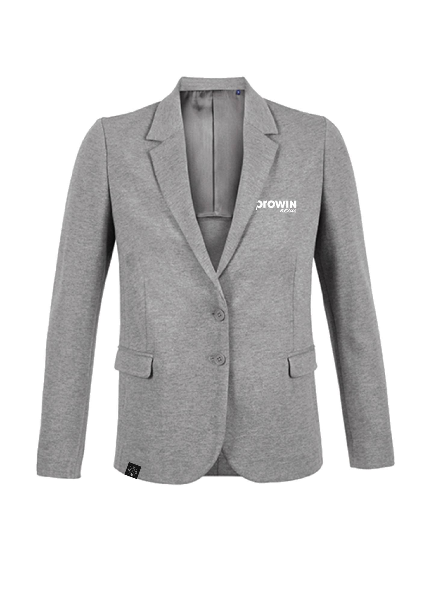 Piqué Blazer (Damen) Grey Melange