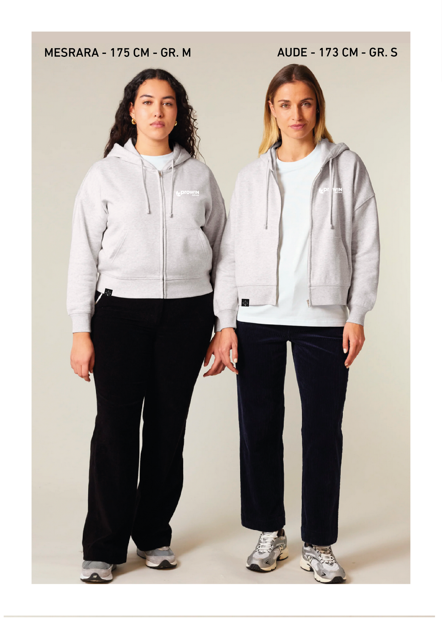 Stella Ida (Damen-Zip-Thru-Hoodie-Sweatshirt) Bubble Pink