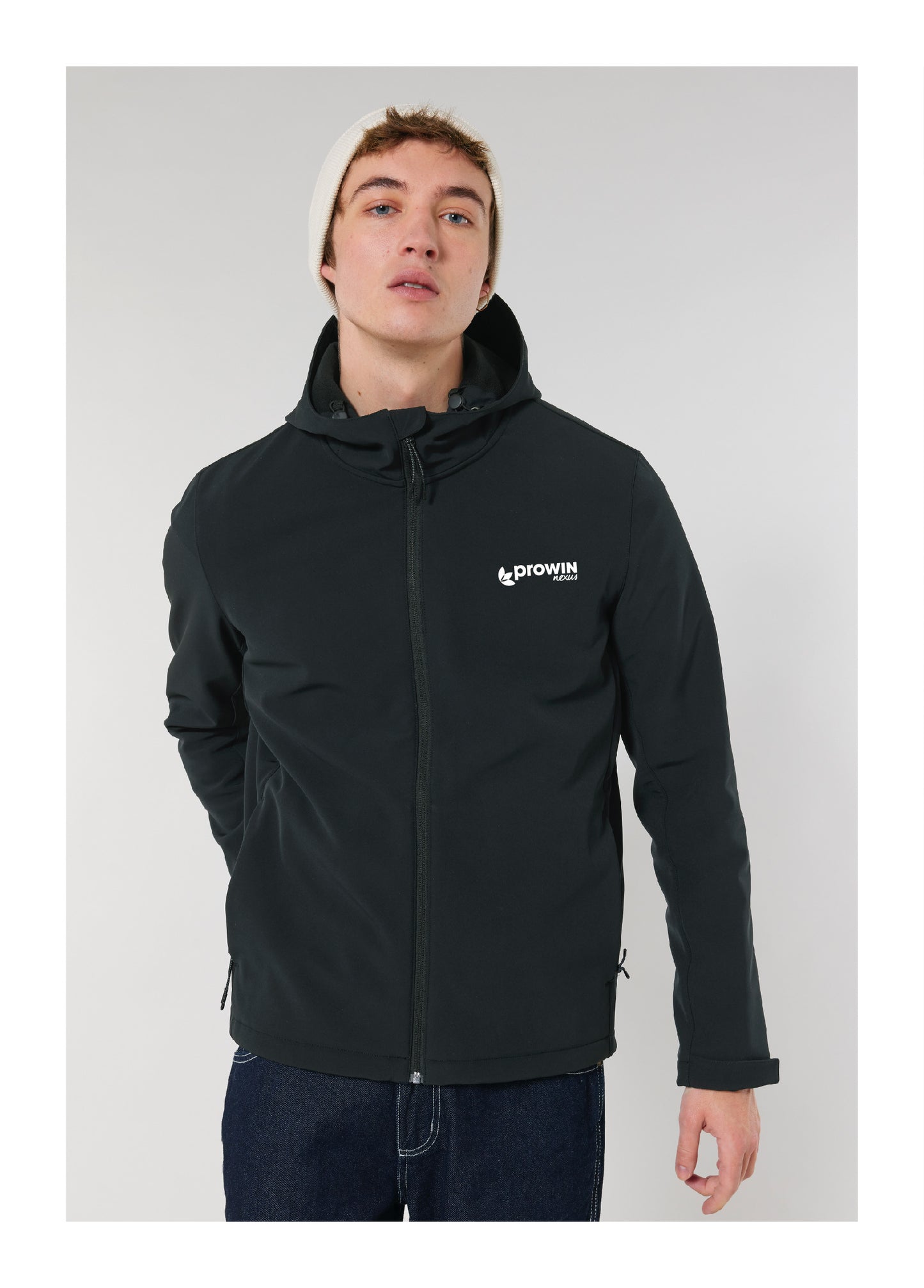 proWIN nexus Herren Softshell Jacke (mit Kapuze)