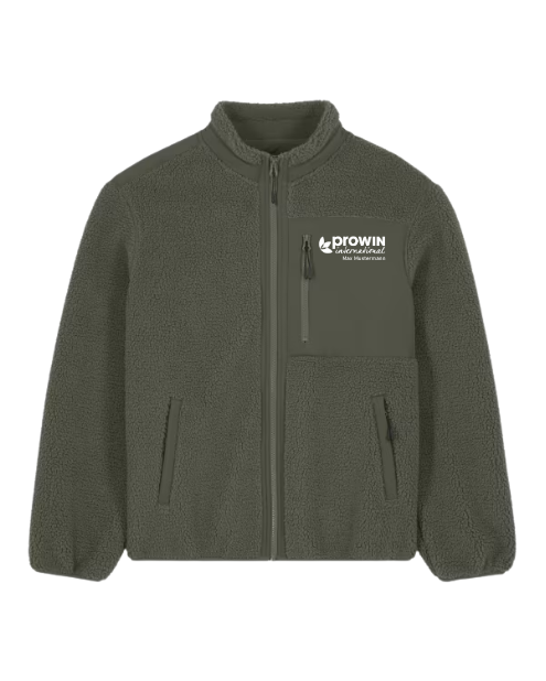 Brooker (Unisex-Sherpa-Jacke) Khaki