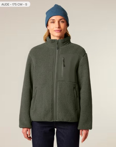 Brooker (Unisex-Sherpa-Jacke) Red Brown