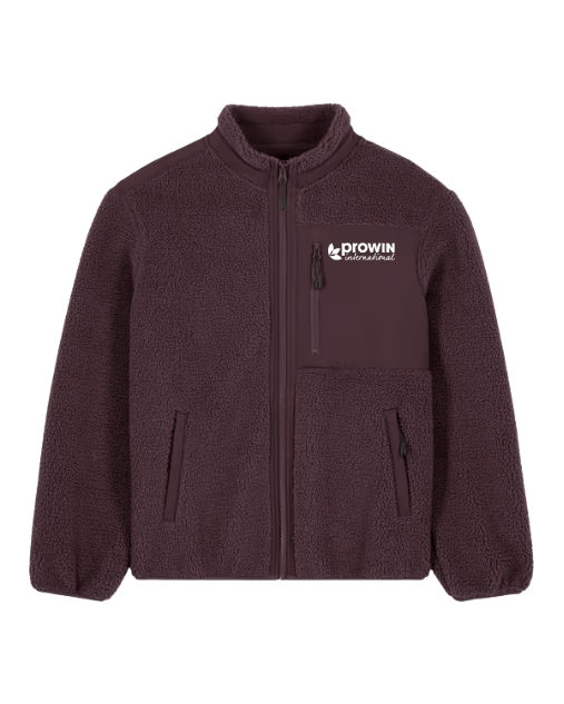 Brooker (Unisex-Sherpa-Jacke) Red Brown