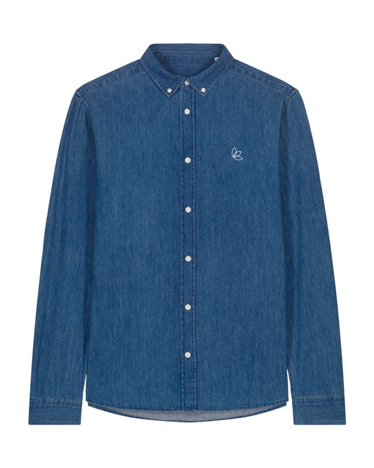 Stanley Denim Shirt (Herren Jeanshemd) Dunkelblau