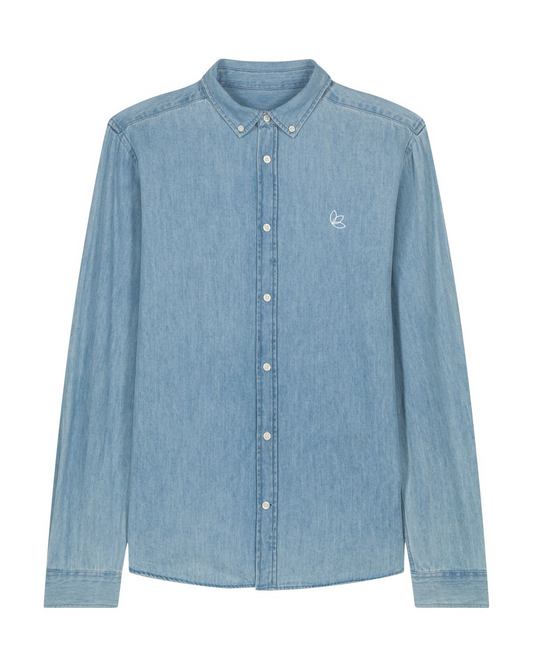 Stanley Denim Shirt (Herren Jeanshemd) Hellblau