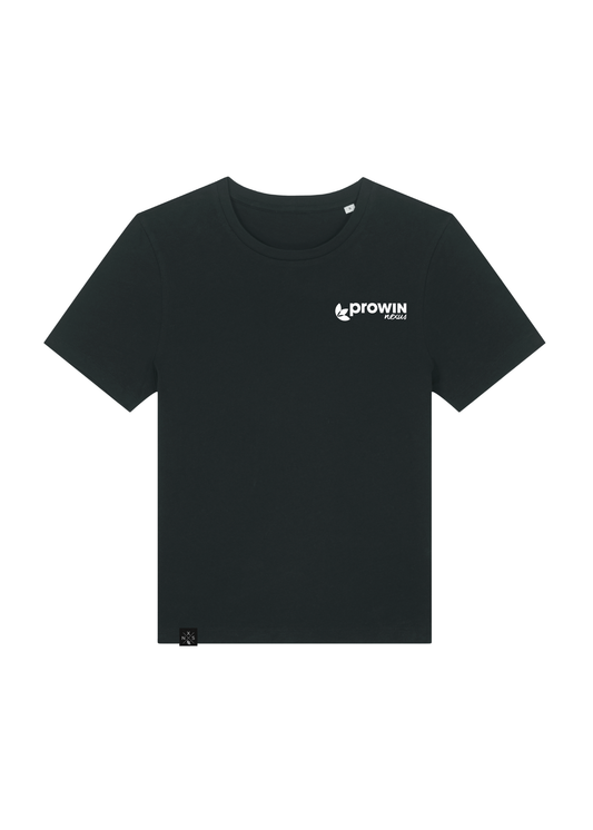 Stella Ella (Damen Fitted-T-Shirt)  Black