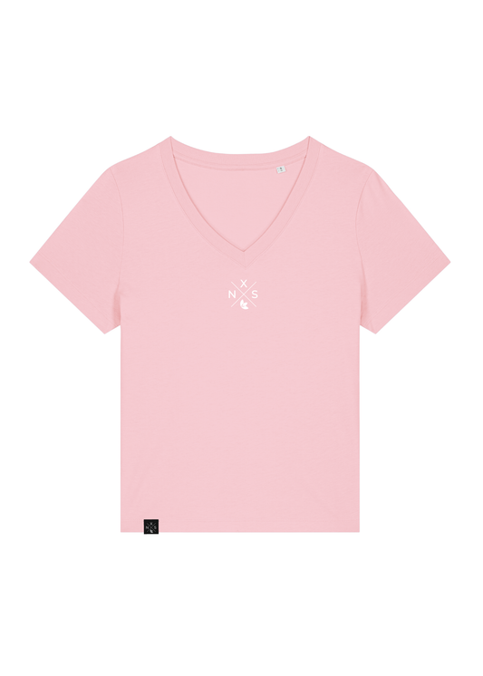 Stella Isla Lifestyle (Damen V-Neck T-Shirt) Cotton Pink