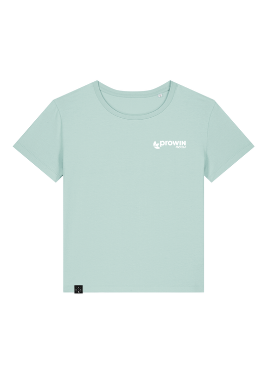 Stella Serena (Damen Scoop-Neck T-Shirt) Caribbean Blue
