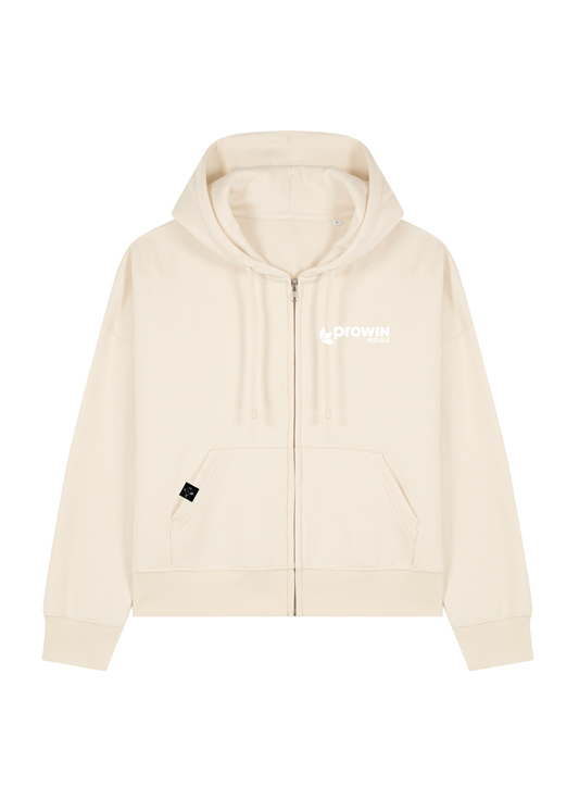 Stella Ida (Damen-Zip-Thru-Hoodie-Sweatshirt)  Natural Raw