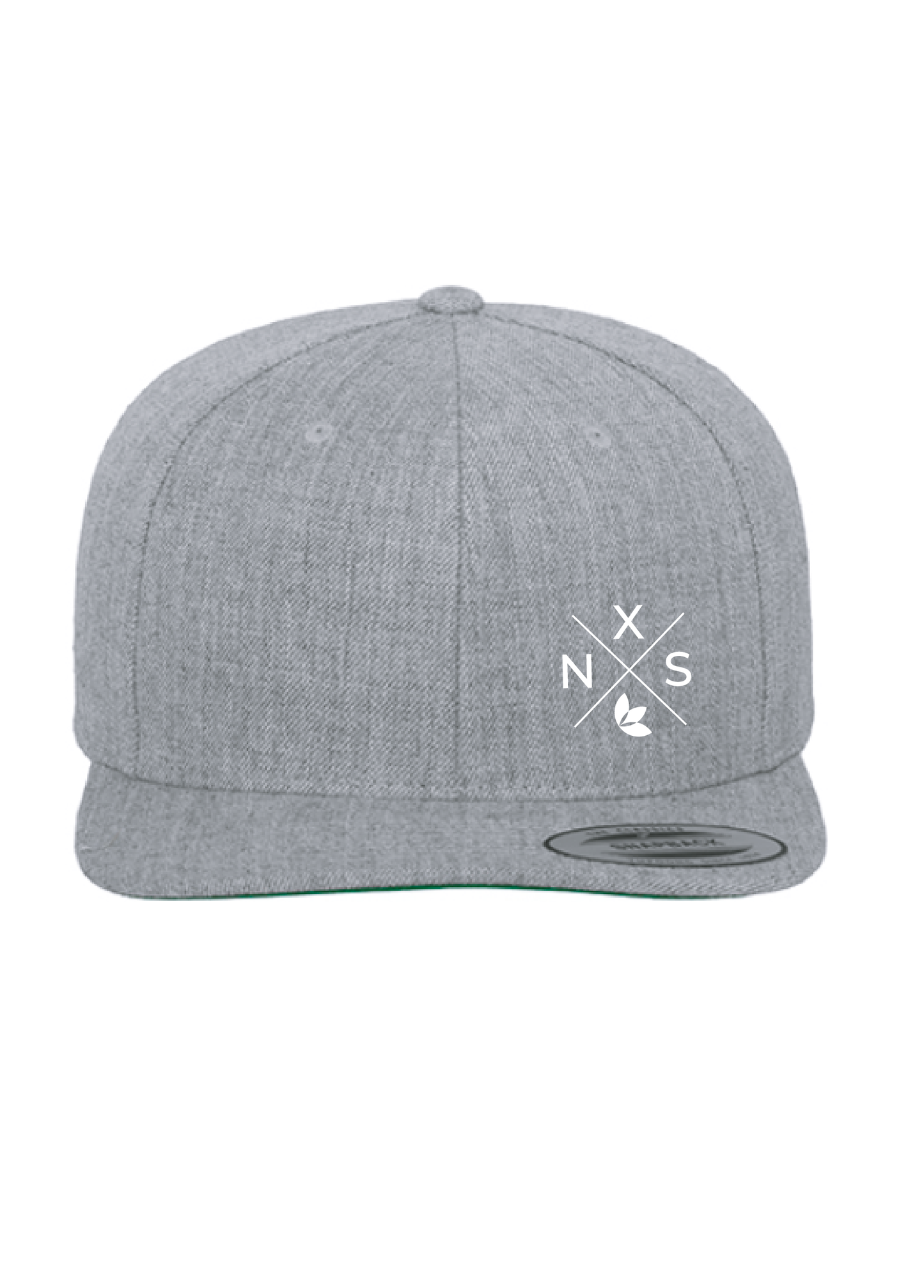 Cap (Flexfit Classic Snapback Kinder) HeatherGrey/Green